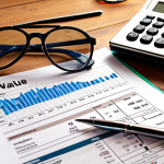**

A detailed financial report spread out on a wooden table, alongside a magnifying glass. In the background, a graph showing upward trends. Emphasis on the importance of understanding financial statements for value investing, with a feel of serious analysis and research. Maybe a cup of coffee nearby.

**